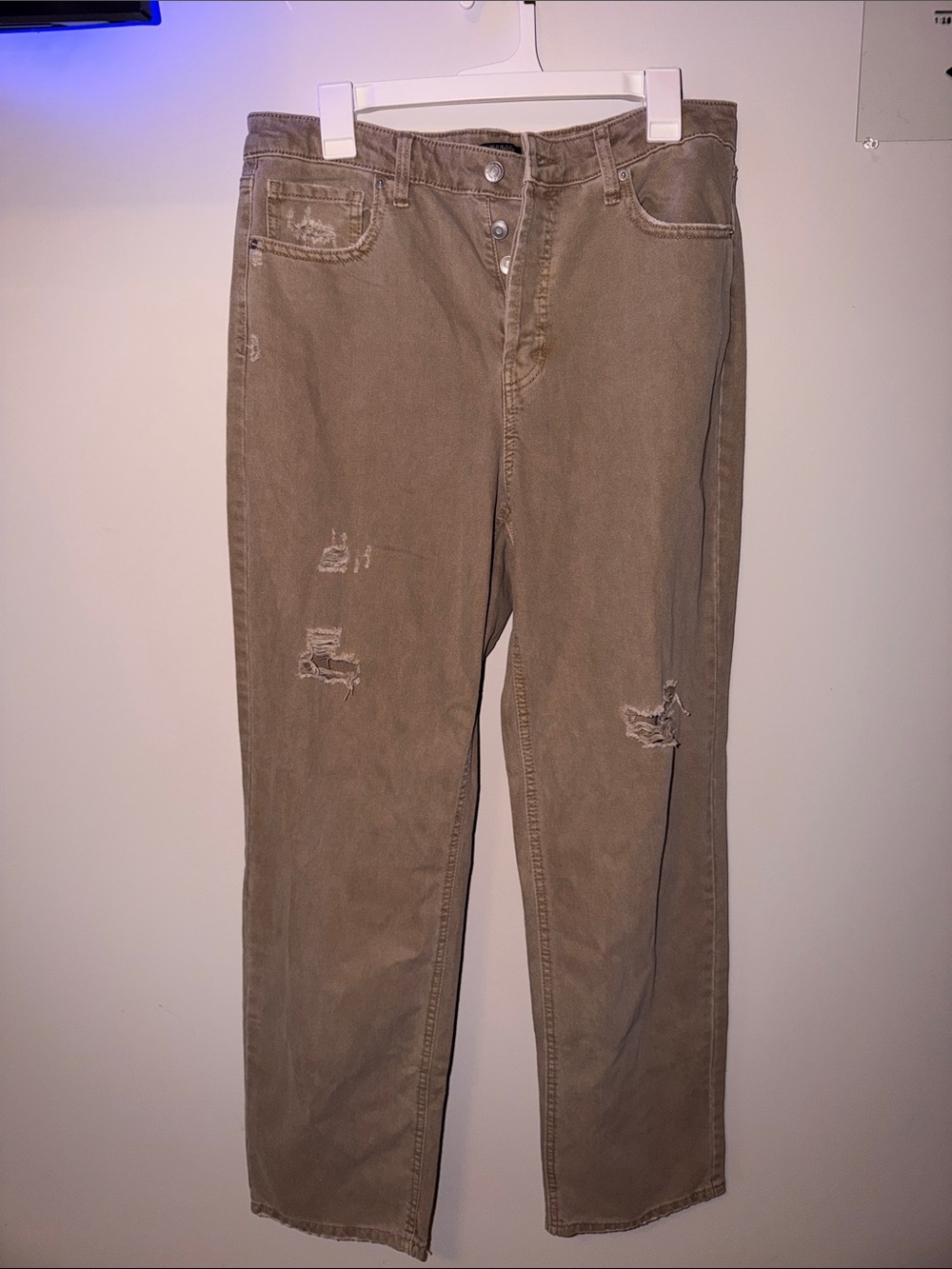 NEVER WORN!! Women's High-Rise Straight Jeans in Washed Brown